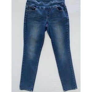 JAG Jeans High Rise Skinny Pull On Denim Blue Wash Women’s Size 12 Stretch